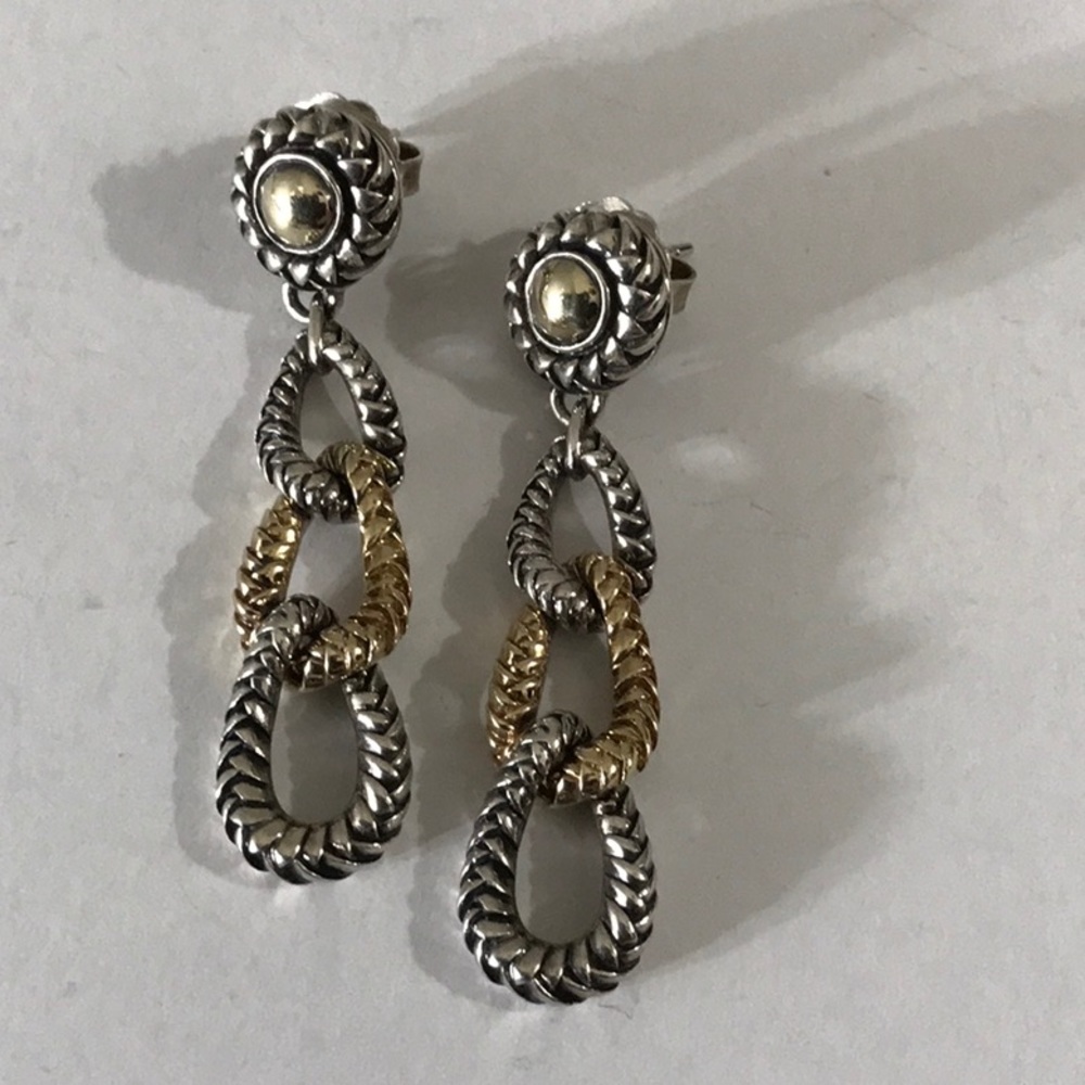 Scott Kay Designer Triple Drop Earrings